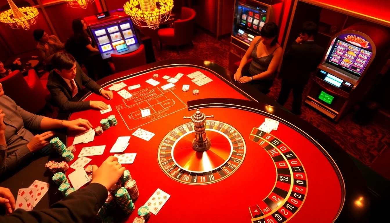 Experience the excitement of gambling at https://8kbet17.com/ with vibrant casino visuals showcasing dynamic poker games.