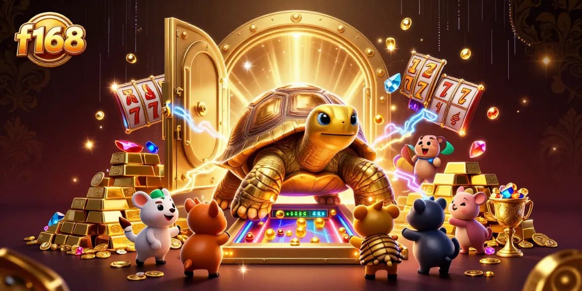 Engage in thrilling casino action with f168, where golden tortoise and treasures embody exciting gaming.