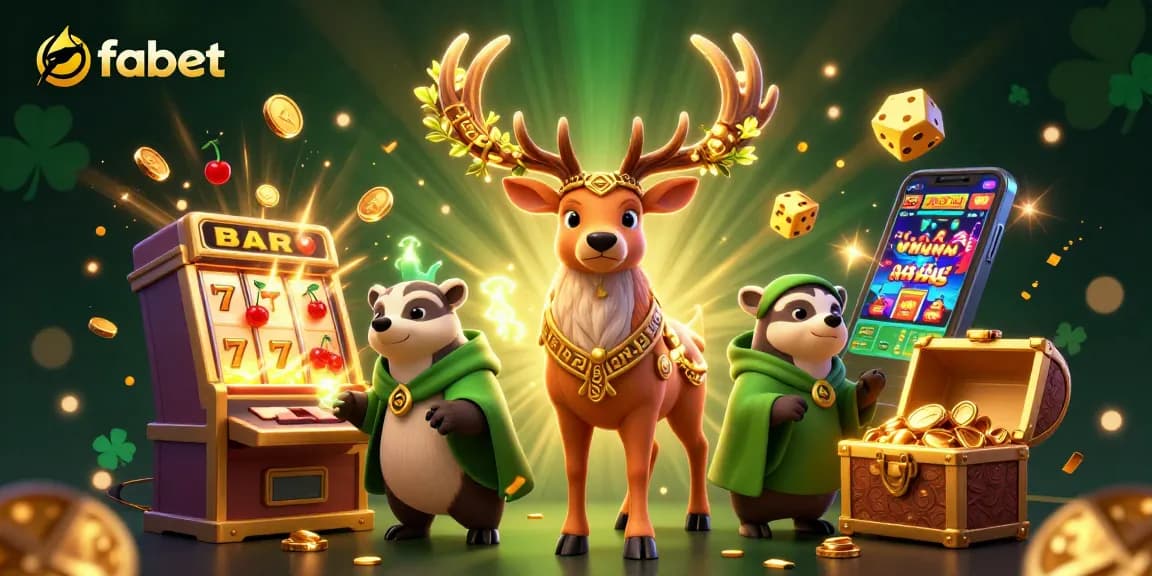 Engage with fabet in an exciting online casino adventure featuring a druid stag and dynamic game elements.