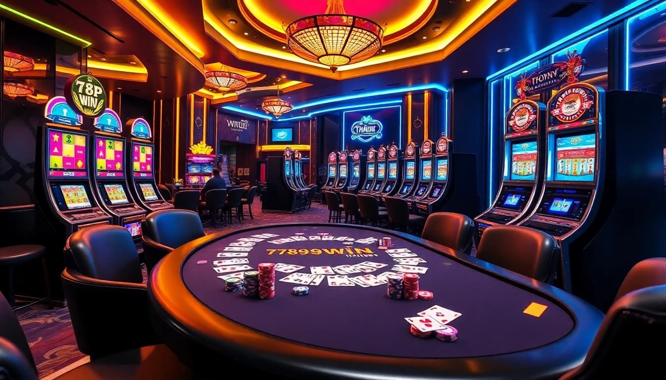 Join the excitement at 789win nhận 89k, featuring vibrant casino tables and thrilling gaming experiences.