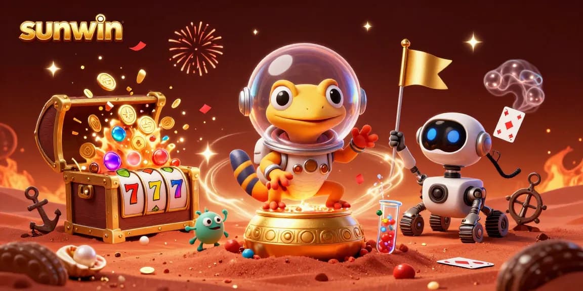Engage with sunwin's thrilling casino experience in a dynamic Martian gaming adventure.