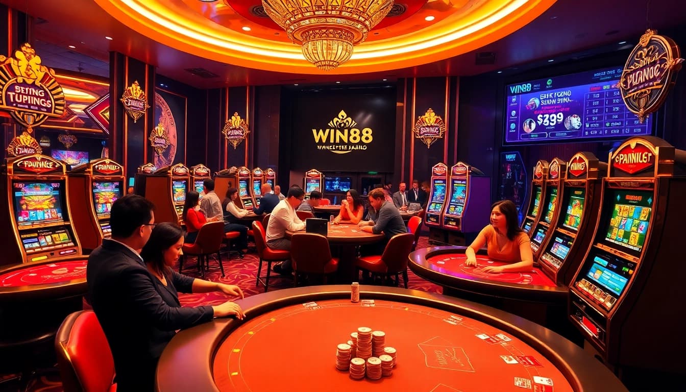 Experience the thrill of betting with professionals at https://win88.cfd/ in this vibrant casino scene.