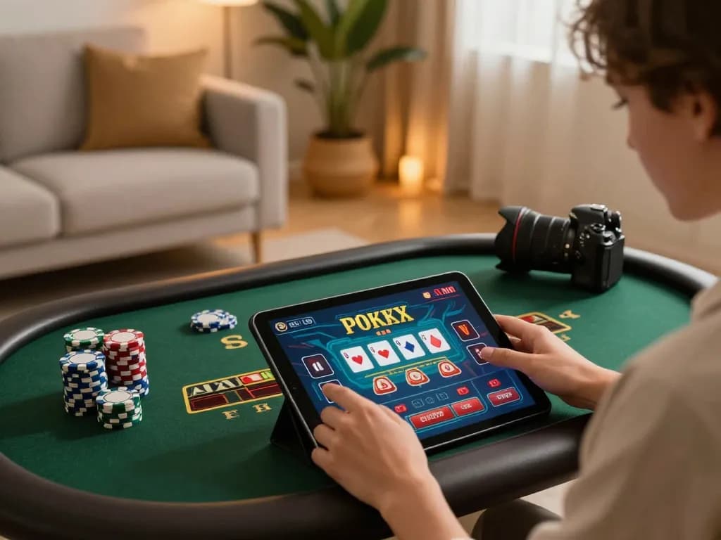 Experience strategic gameplay at lv88 online casino through a captivating tablet interface.