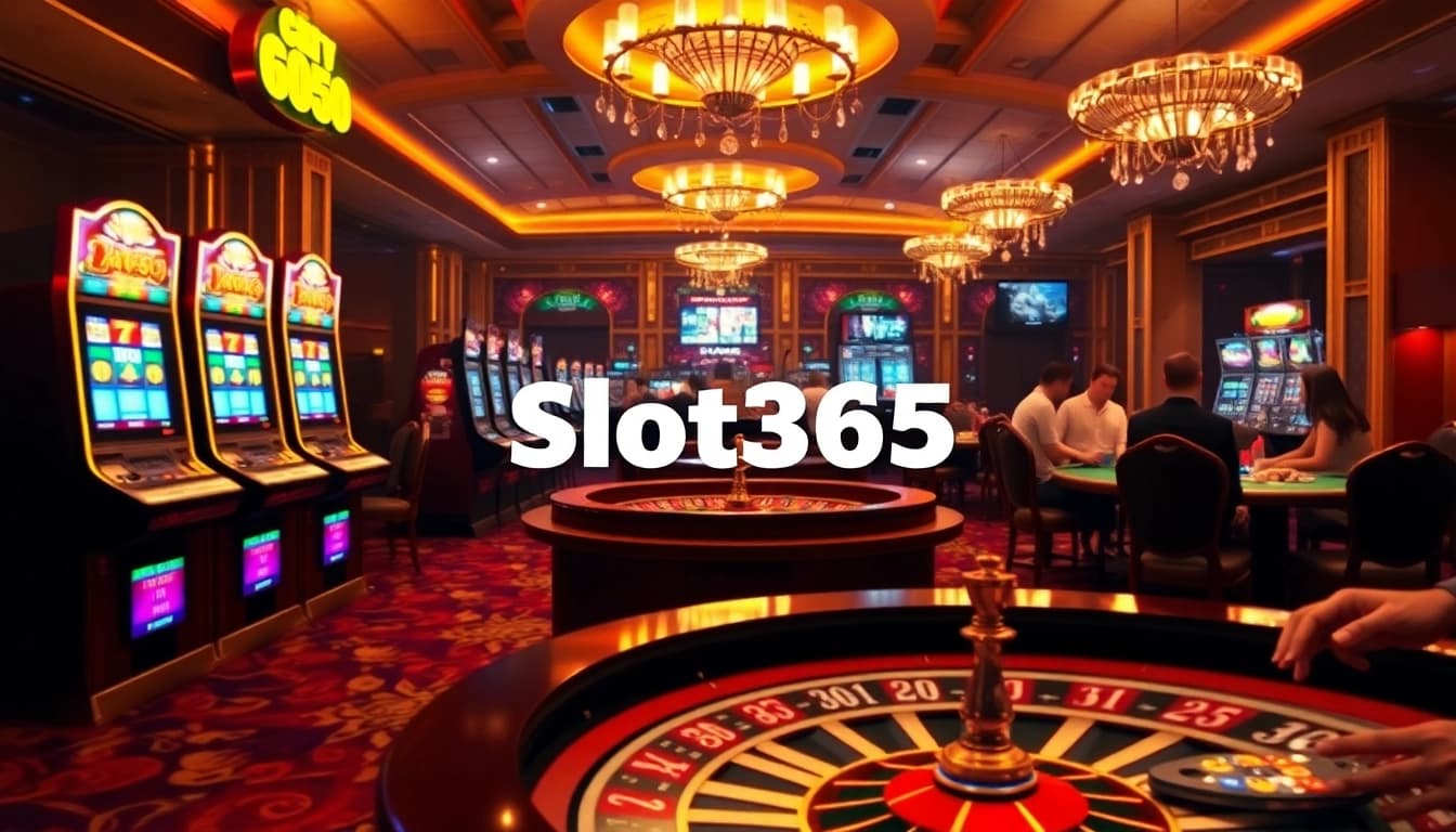 Experience the thrill of winning at Slot365 with vibrant slot machines and exciting casino games.