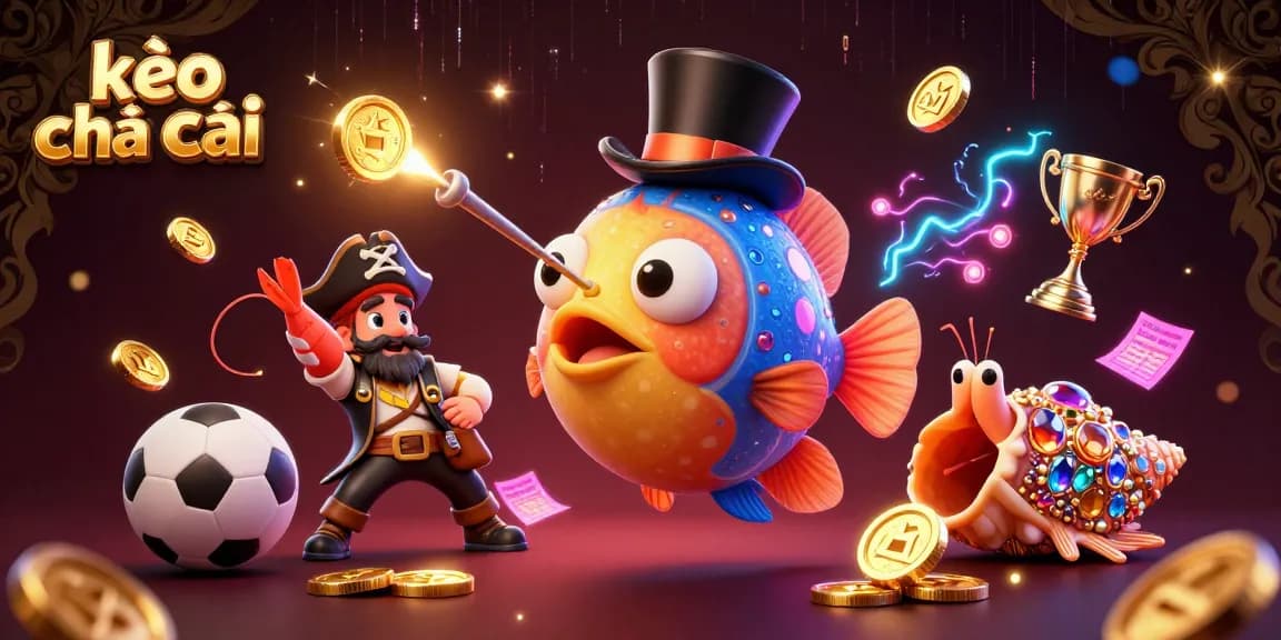 Engage in thrilling sports betting excitement with kèo nhà cái in a vibrant underwater casino scene.