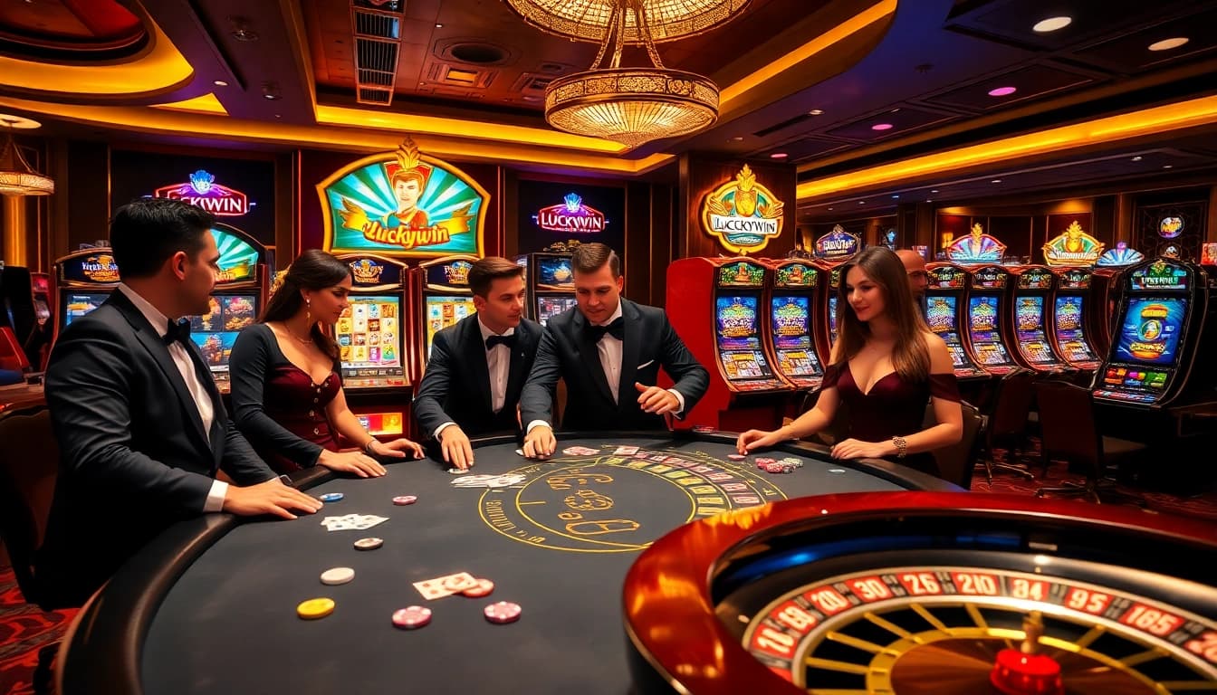Experience the excitement of Luckywin casino with vibrant slot machines and thrilling gameplay.