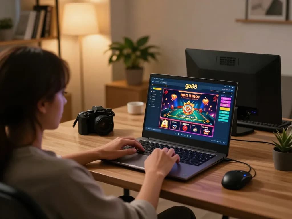 Enjoying exciting gameplay on go88's platform with vibrant graphics and a cozy atmosphere.