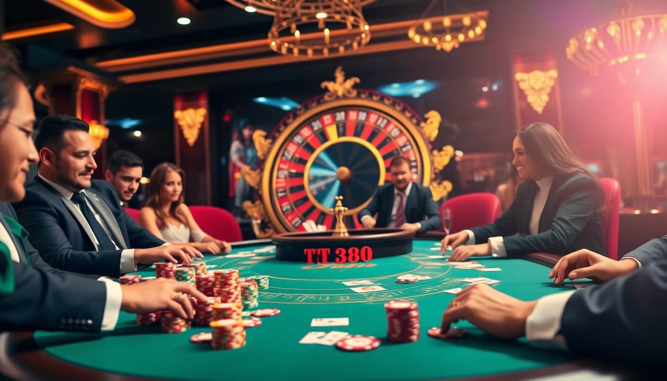 Experience the excitement at nhà cái tt88 with vibrant poker tables and luxurious ambiance.