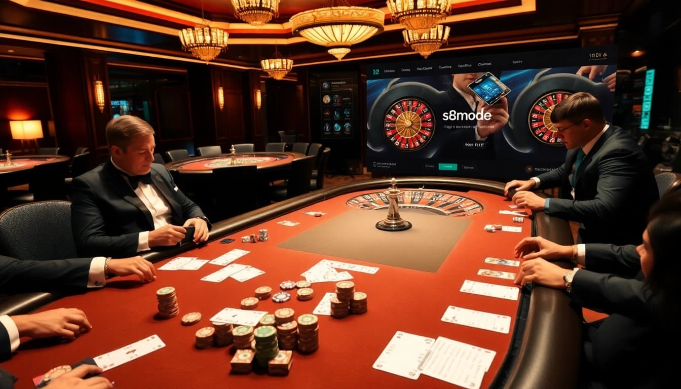 Experience online gambling thrills at https://s8mode.com/ with luxurious casino settings and engaged players.