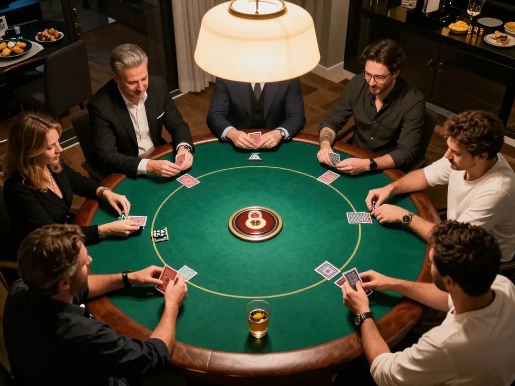 Players enjoying poker at home while using f168 for strategic online betting