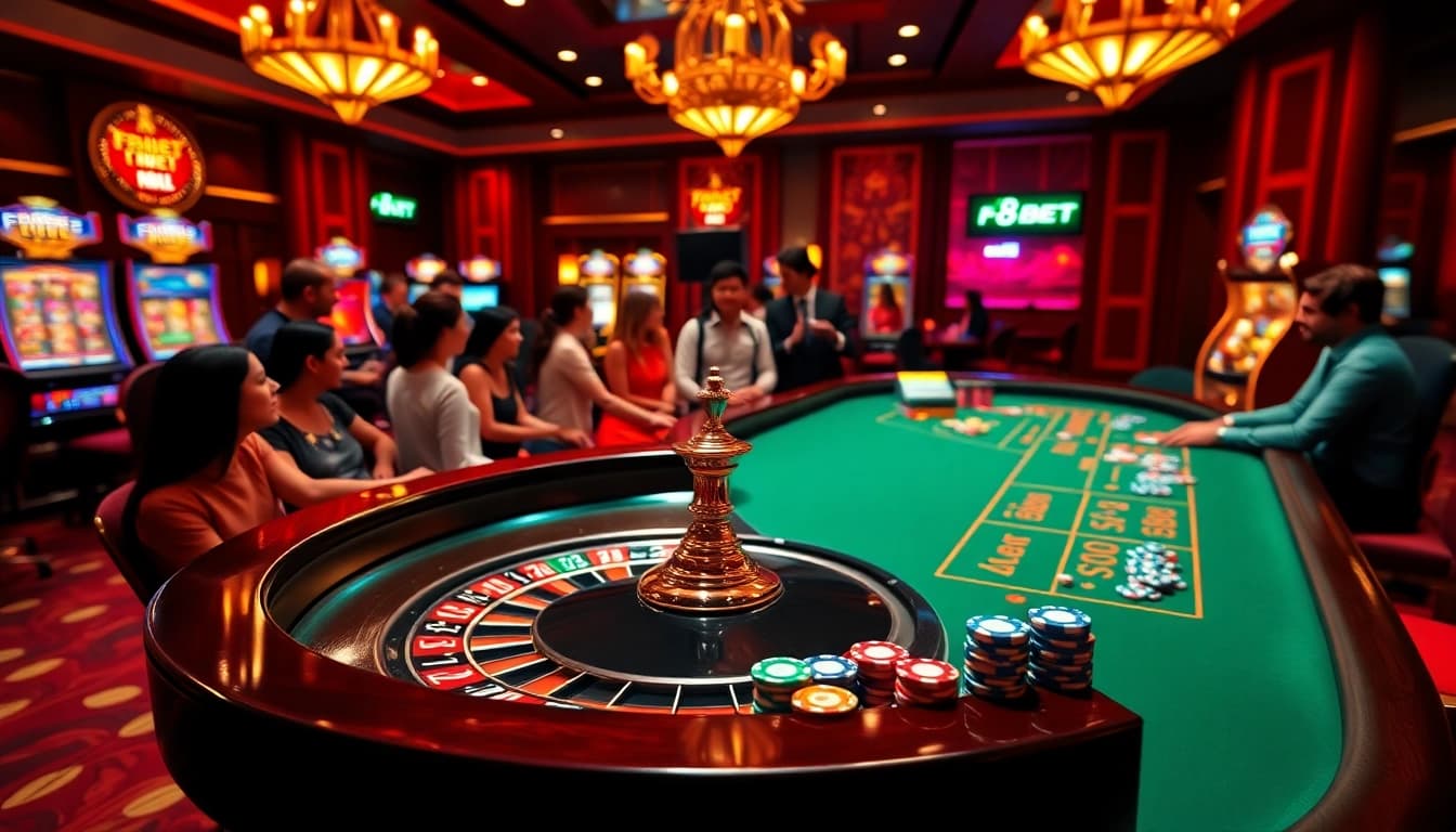 Spin the roulette wheel at F8BET's luxurious online casino for exciting gaming opportunities.