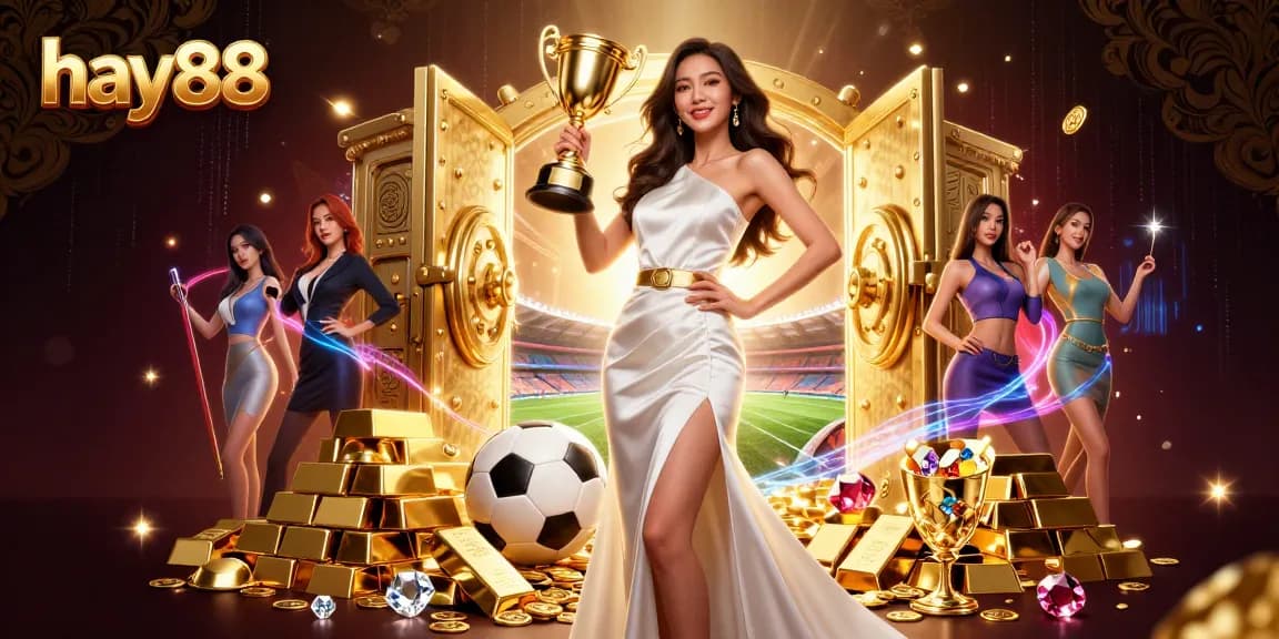 Experience the excitement of winning at hay88 with a stunning illustration of celebration and sports betting!