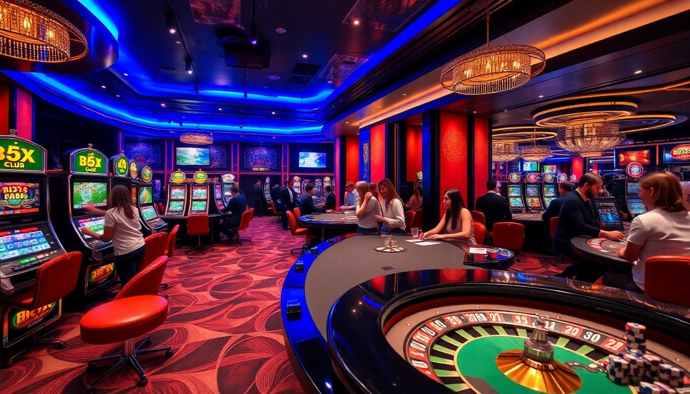 Experience thrilling gameplay at B52 CLUB with vibrant casino tables and exciting games.