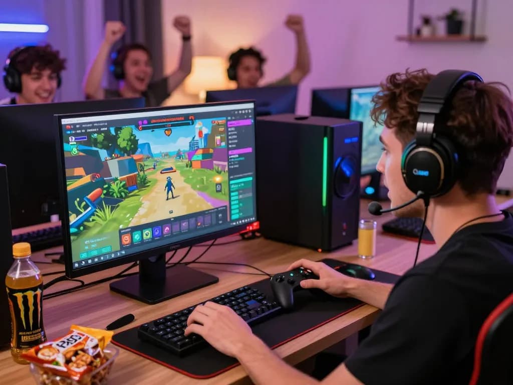 Hitclub gaming experience with an enthusiastic player enjoying vibrant online entertainment.