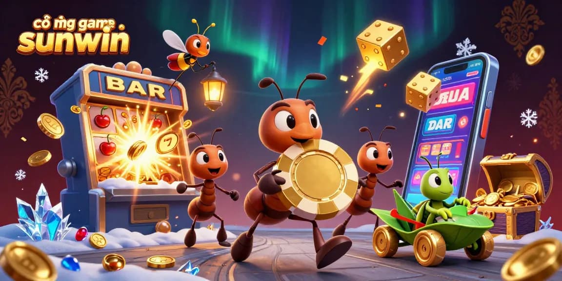 Experience the thrill at cổng game sunwin with ants on a heist, navigating a masterful jackpot explosion.