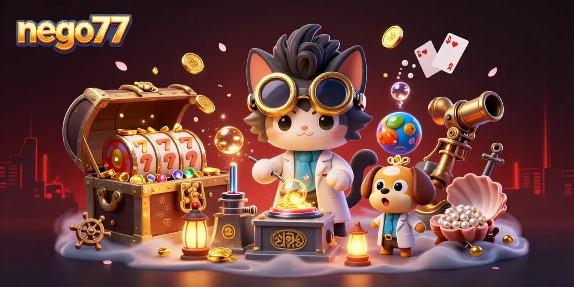 nego77 immerses players in a thrilling casino adventure with vibrant 3D characters and slots.