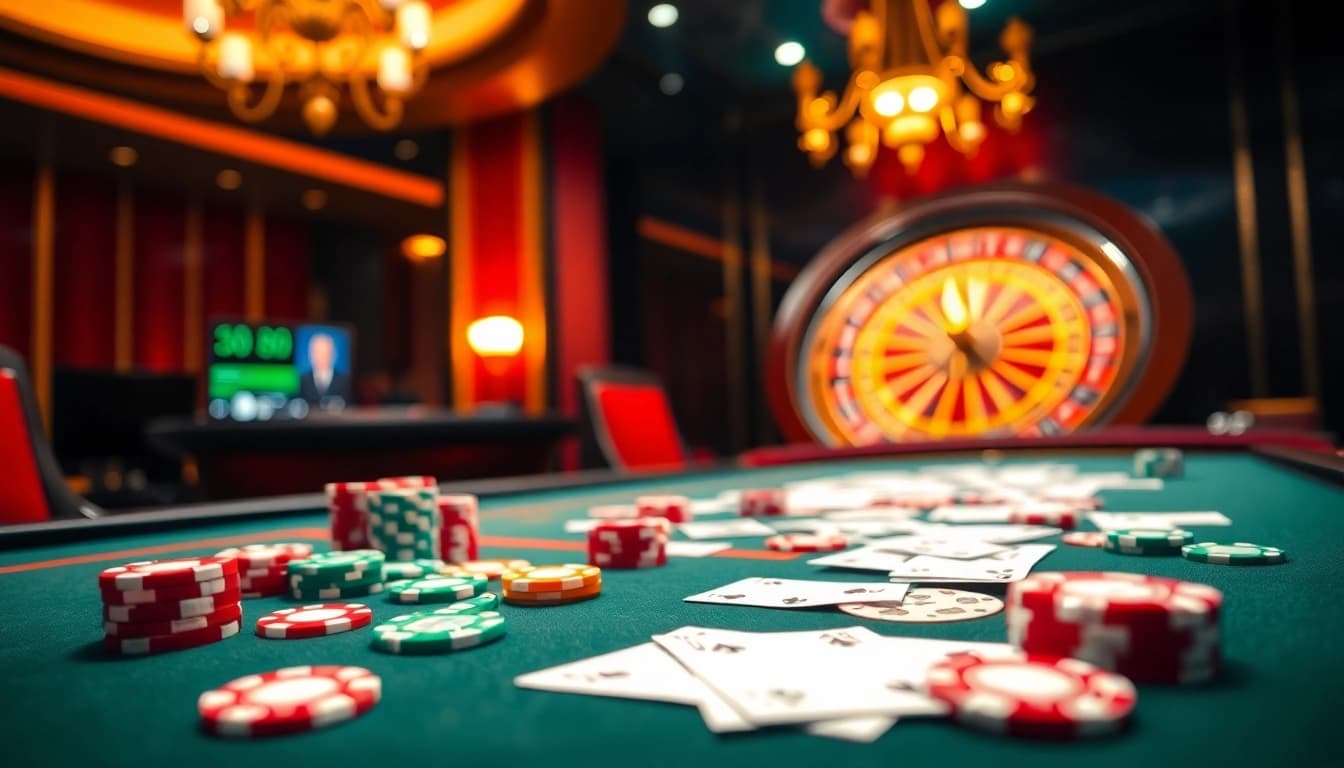 Experience pg88 casino excitement with vibrant chips and stunning roulette wheel imagery.