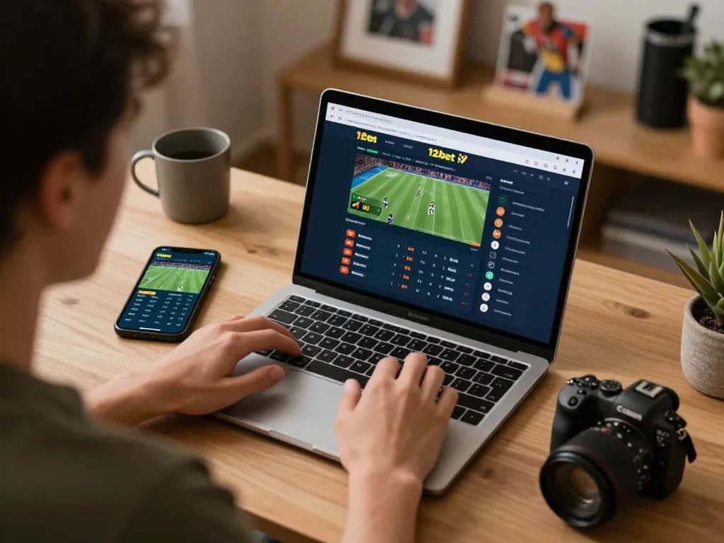 Cá cược trên các trận đấu mới nhất bằng Link 12bet trên máy tính xách tay trong không gian thoải mái tại nhà.