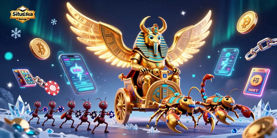 Experience the thrill of betting with Situs Bola Resmi Dewagg featuring vibrant characters and casino elements.