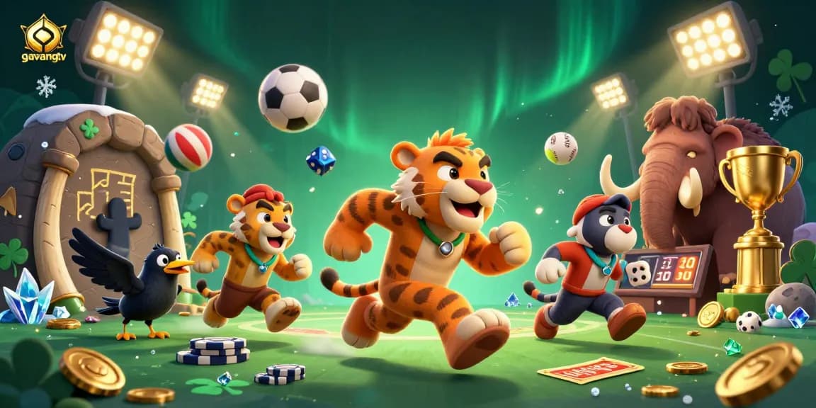 Experience the thrill of gambling with gavangtv at a prehistoric casino featuring dynamic games and vibrant visuals.
