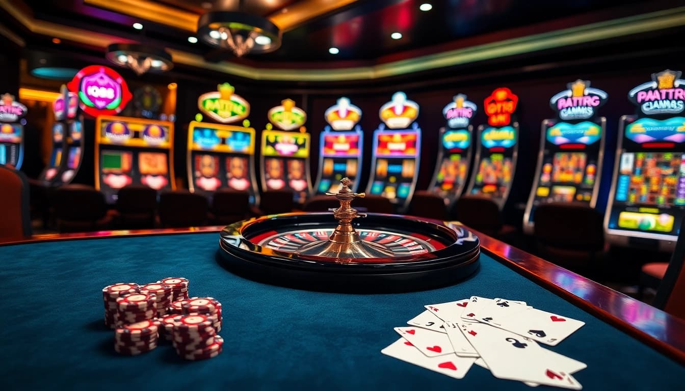 Engage in thrilling action at iq88's glamorous casino with high-stakes poker chips and roulette.