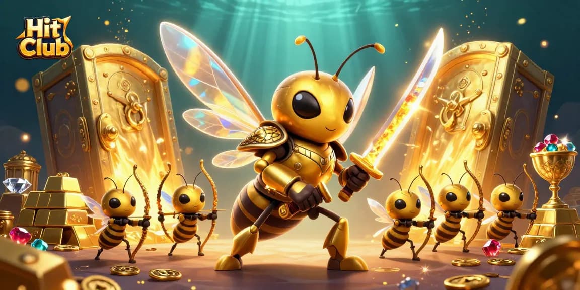 Engage in thrilling gameplay at Hit Club with a treasure vault bursting with gems and gold