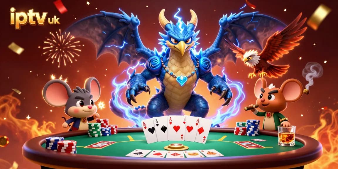 Experience thrilling IPTV UK services with entertaining characters in action.