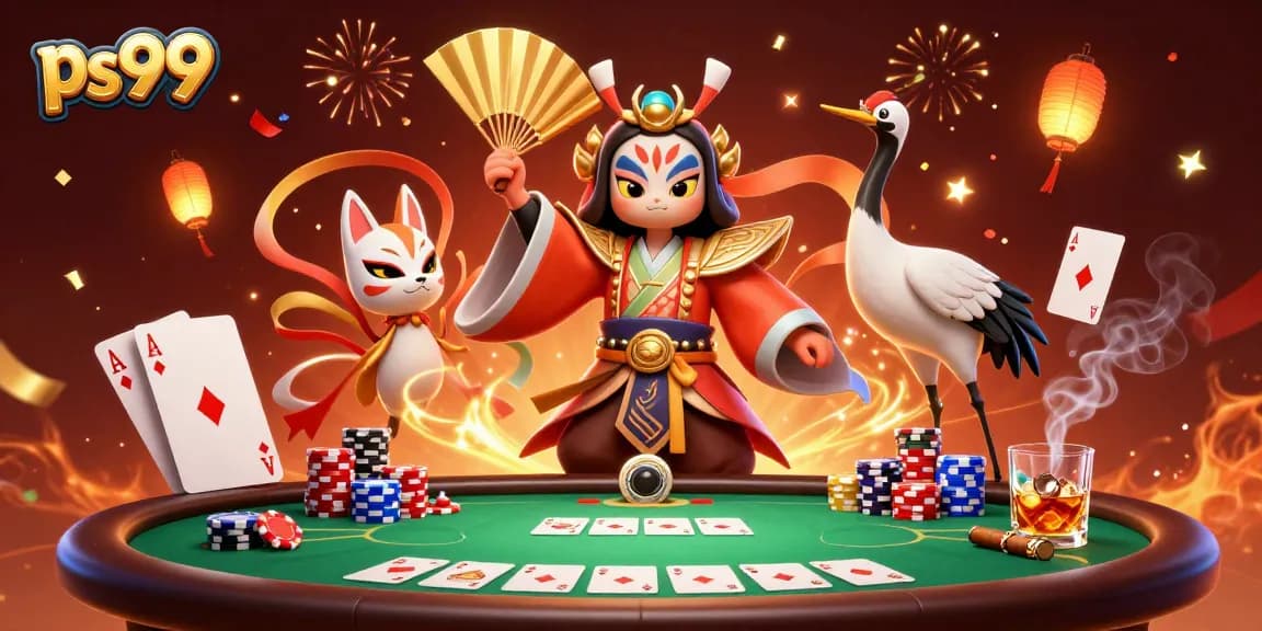 Experience the excitement of ps99 with a vibrant casino scene full of action and dynamic characters.
