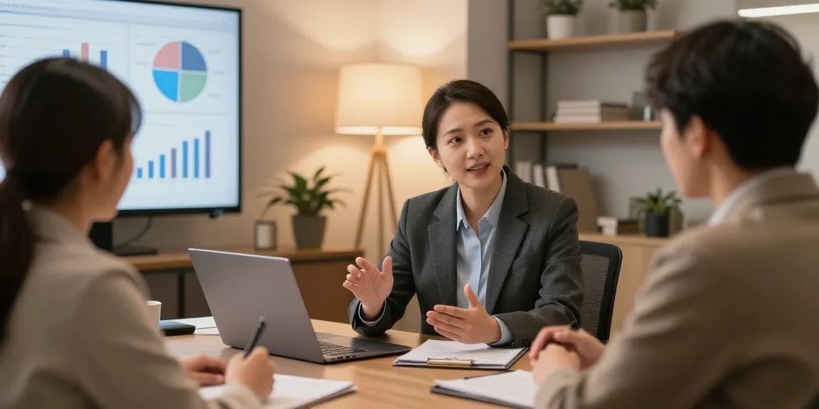 Trusted financial advisor near me assisting clients with planning in a friendly local office.