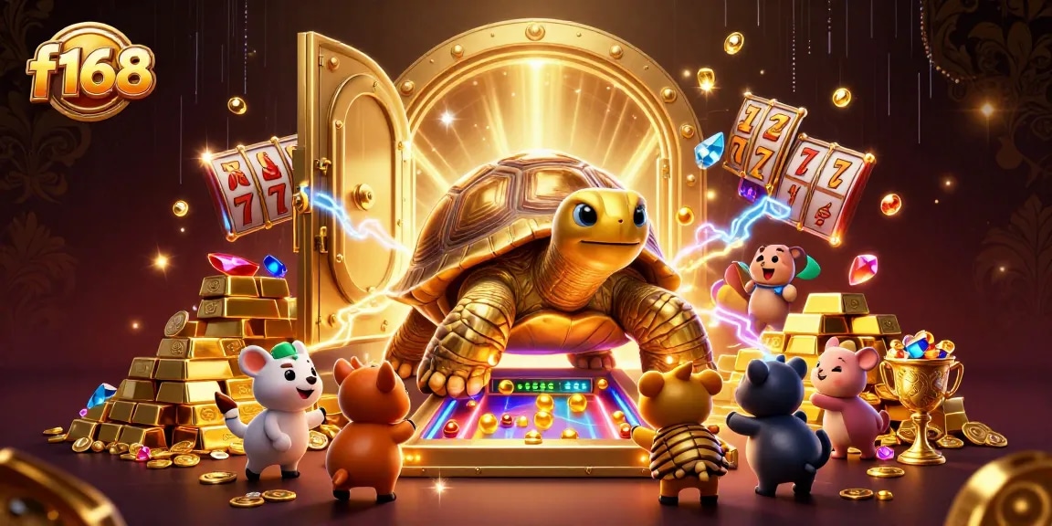 Engage in thrilling casino action with f168, where golden tortoise and treasures embody exciting gaming.