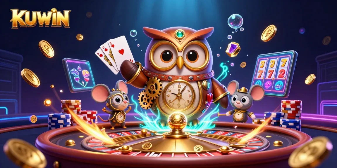 KUWIN offers exciting gambling experiences with a time-trAVELING owl and casino treasures in action