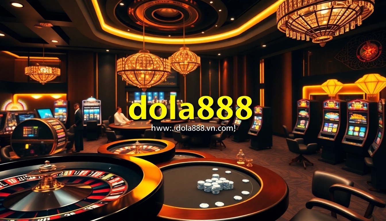 Experience immersive online gambling with the vibrant interface of https://dola88vn.com/, featuring thrilling casino elements.