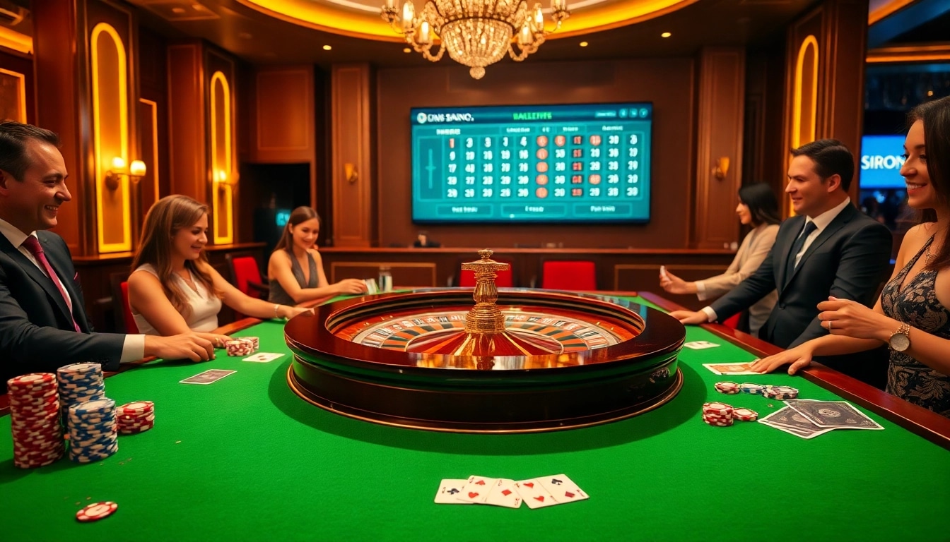 Experience the thrill of betting at https://sirona.de.com/ with a lively casino atmosphere featuring roulette, chips, and cards.