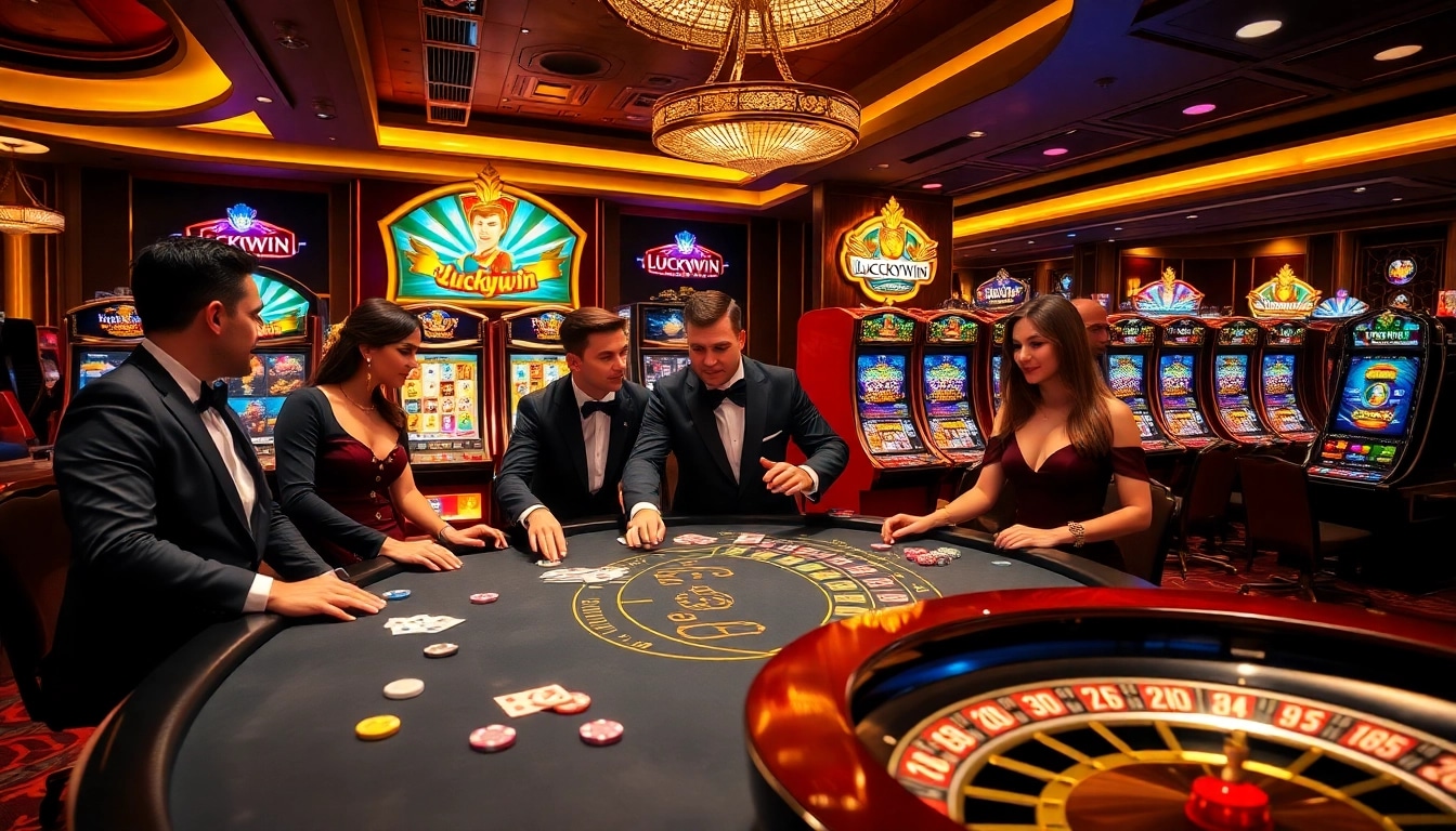 Experience the excitement of Luckywin casino with vibrant slot machines and thrilling gameplay.