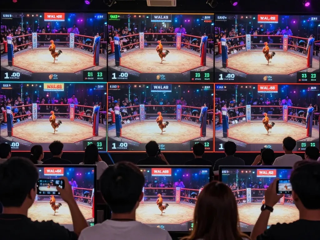 WALA88 đá gà live streaming event with enthusiastic viewers enjoying high-definition matches.