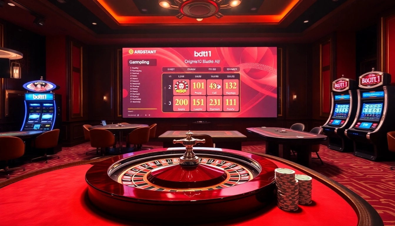 Experience the thrill of the bdtk1 app in a luxurious casino setting with exciting gambling options.