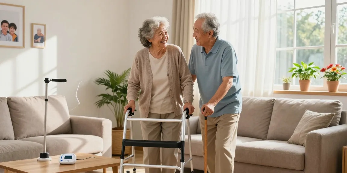 Buy nobility aids for seniors enhancing mobility and independence in a cozy home.