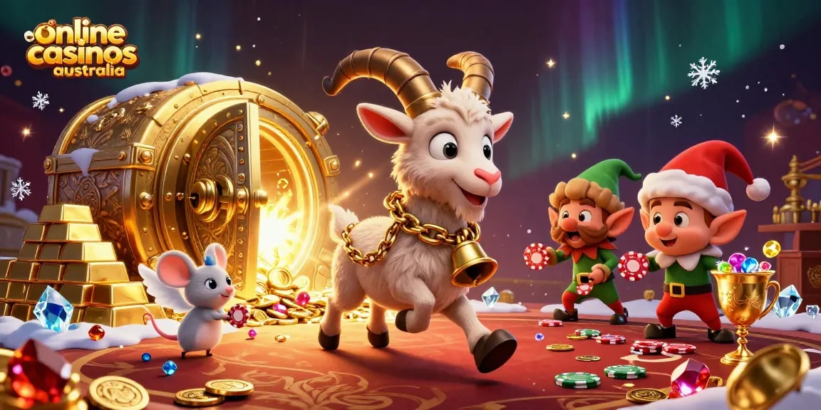 Enjoy thrilling gameplay at online casinos Australia with 3D characters in an imaginative casino scene.