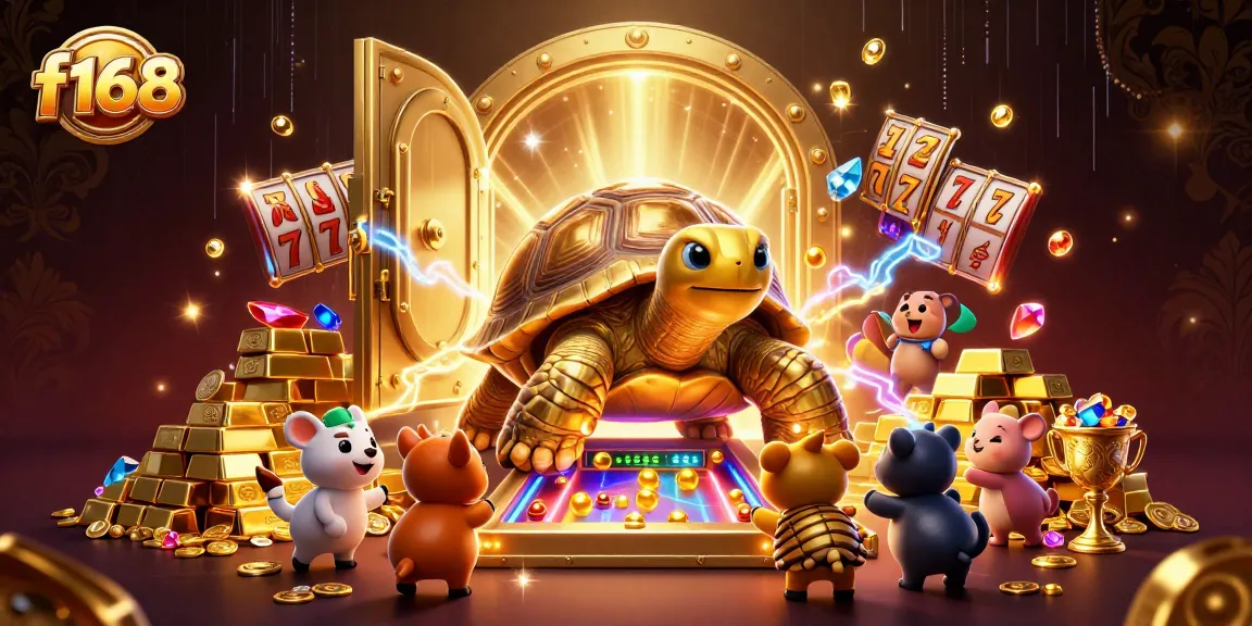 Engage in thrilling casino action with f168, where golden tortoise and treasures embody exciting gaming.