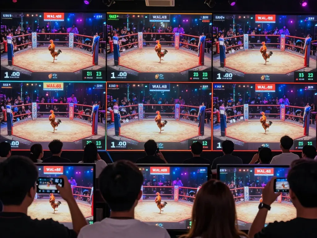 WALA88 đá gà live streaming event with enthusiastic viewers enjoying high-definition matches.