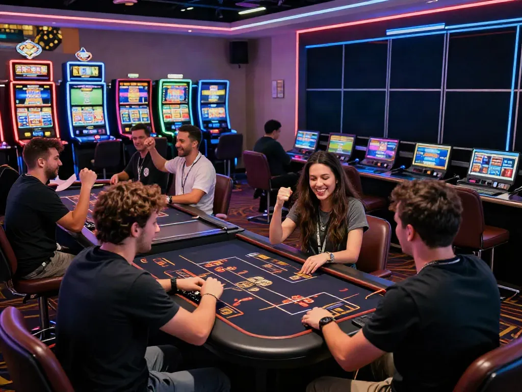 Players enjoying the excitement of online gambling at C168, showcasing diverse games and modern digital interfaces.