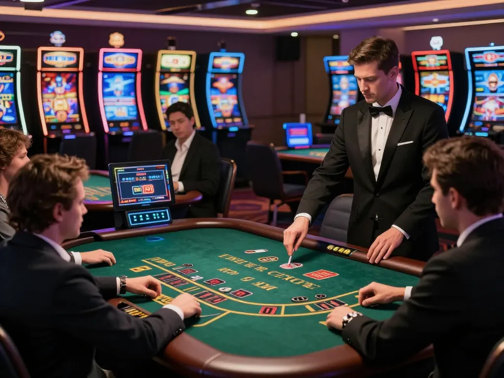 Players strategizing in a thrilling live blackjack game at 78win online casino.