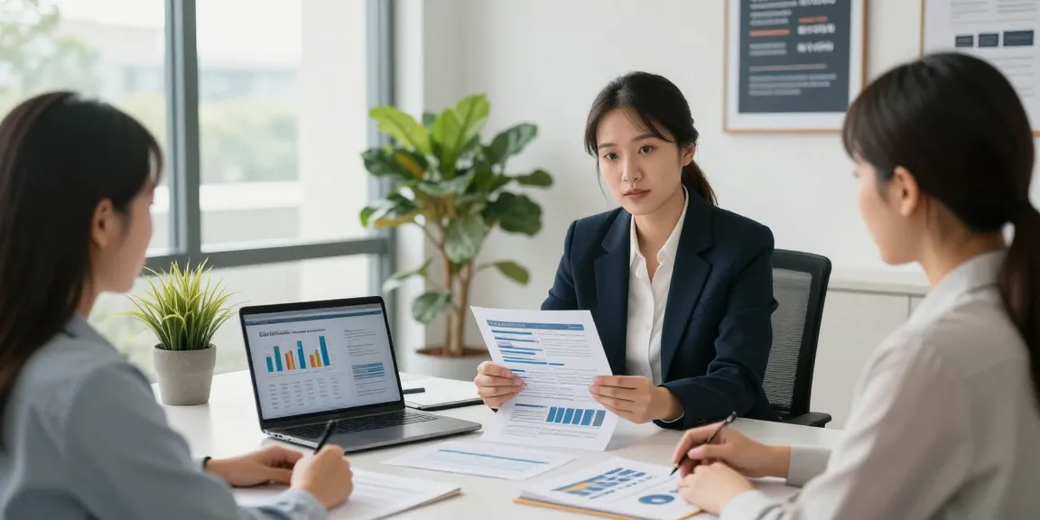 Financial advisor Virginia Beach VA consulting clients in modern office space.