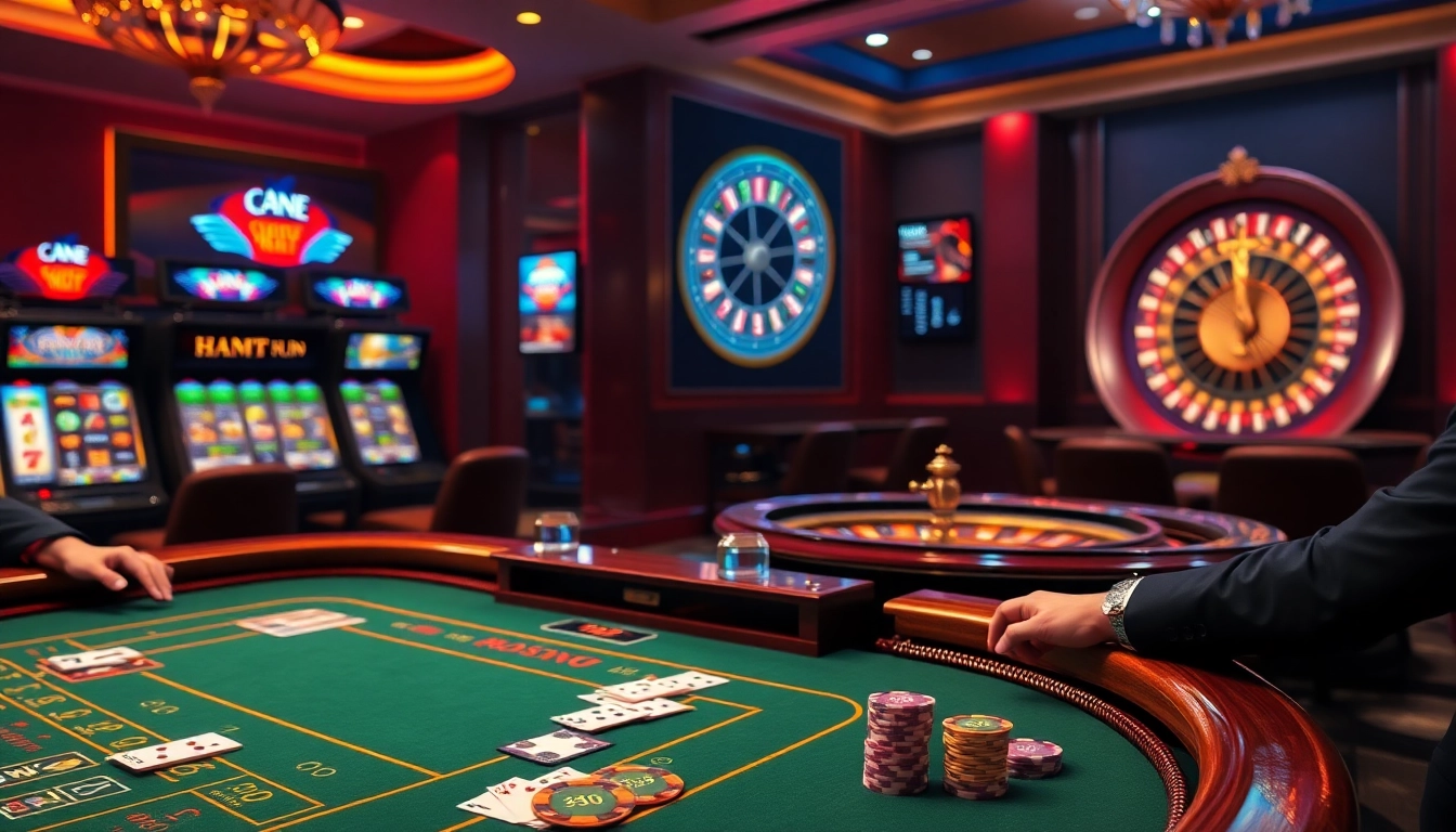 Experience exhilarating gameplay at https://red88.hot/ featuring baccarat, slots, and roulette in a luxurious casino setting.