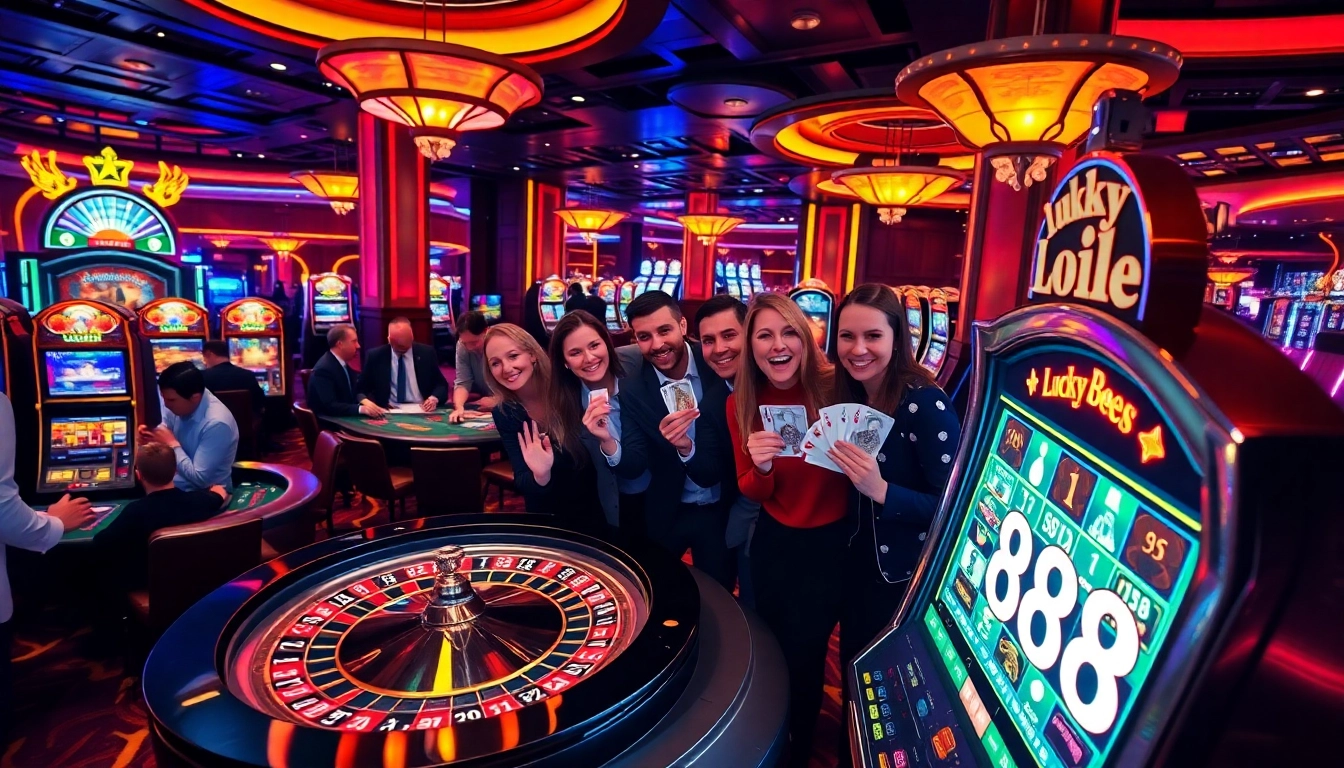 Experience the thrill of winning at lucky88 with vibrant casino games and joyful players.