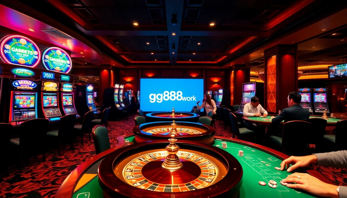 Experience excitement at https://gg88.work/ with vibrant casino games and players immersed in action.