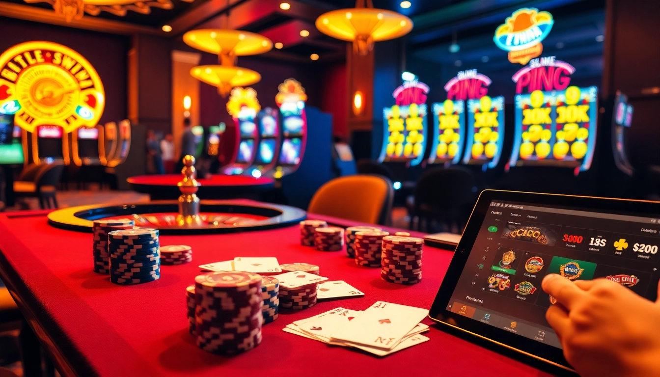 Experience the thrill of gaming at luckywin com with an exciting casino scene.