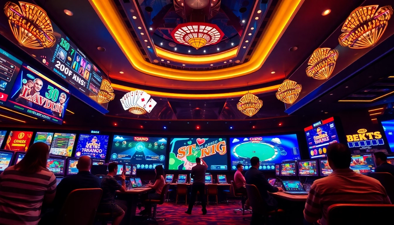 Exciting online gaming scene at https://nk88.gg/ featuring vibrant casino games like slots and poker.