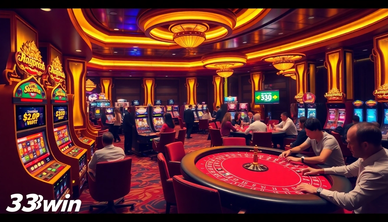 Experience the thrill of winning at 33win with vibrant casino games and luxurious ambience.