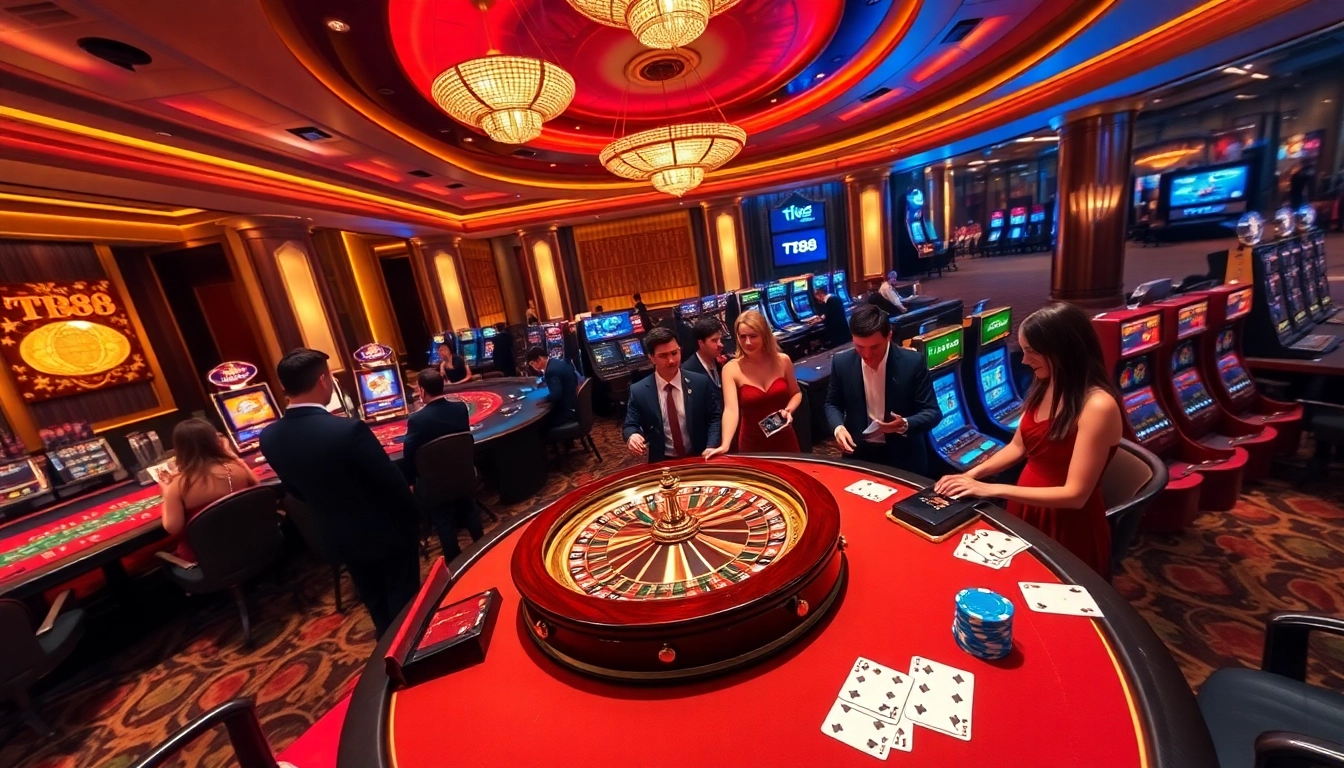 Thrilling casino gameplay experience at https://tt88.to/ featuring roulette and poker.